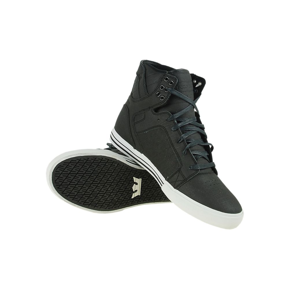 Baskets Montantes Supra SkyTop Noir Tuf Black Homme | CPY-23785762